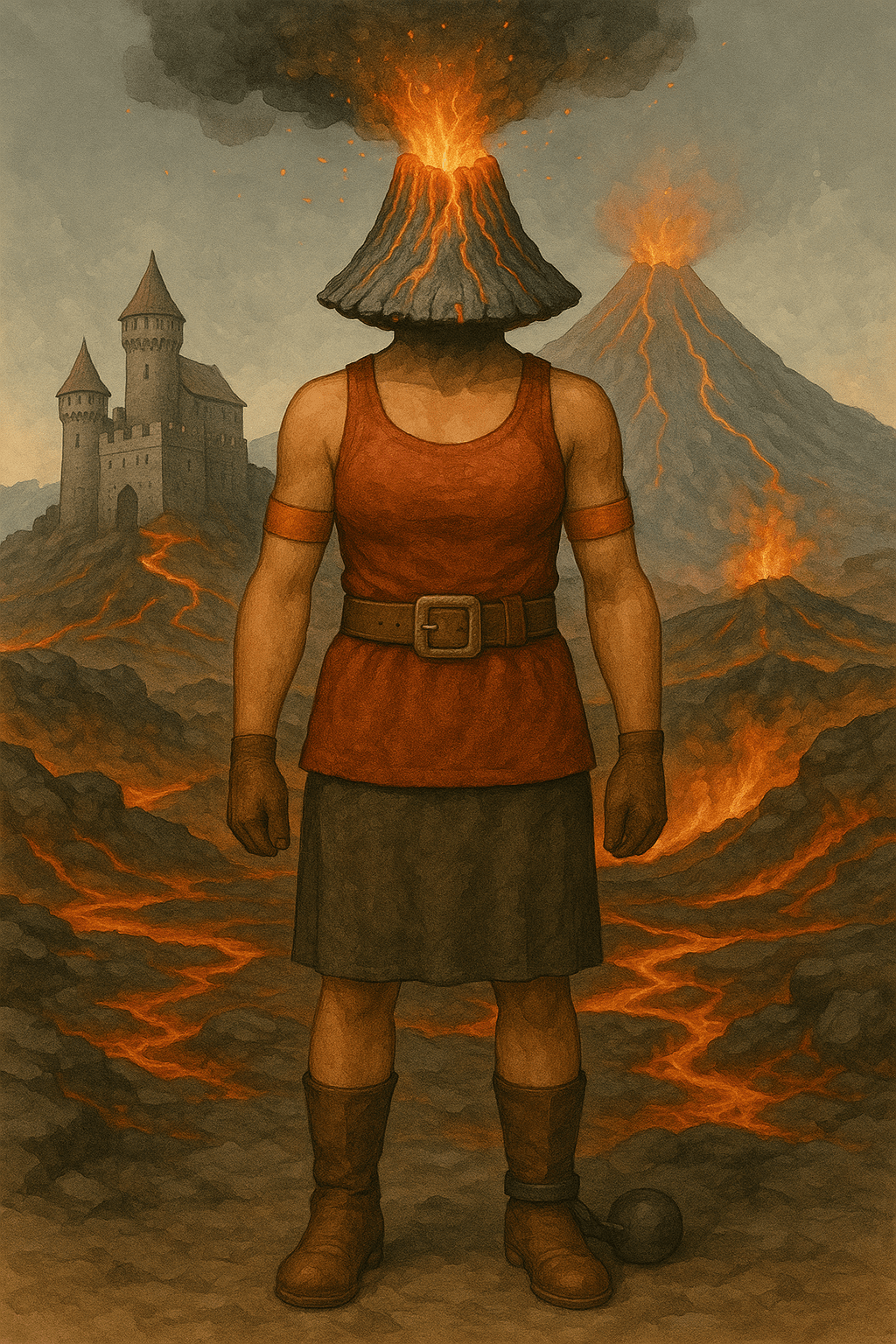 Volcano Warrior Woman